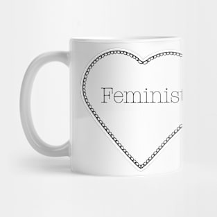 Feminist Heart T-Shirt Mug